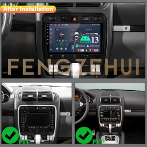 Reproductor de DVD para Auto con Pantalla Táctil Android 13 de 64 GB, Navegación GPS, Radio Estéreo, Carplay para <span class=keywords><strong>Porsche</strong></span> <span class=keywords><strong>Cayenne</strong></span> (Modelo de Alta Gama) 2002-2010 - Product Image 2