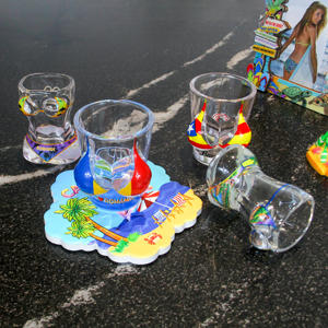 Verres à shot personnalisés avec logo, verres à shot personnalisés de 2 oz, verres à shot personnalisés de <span class=keywords><strong>Barcelone</strong></span>, Roumanie, souvenir touristique de la ville - Product Image 3