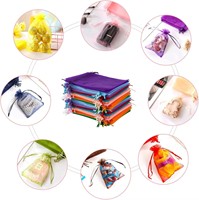 Personalisierte Organza-Beutel mit Doppelzugband und Satinband, Individuelle Namens-Geschenktaschen für Hochzeiten, Netz-Schmuckbeutel für Geschenkverpackungen