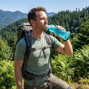 Bouteille d'eau pliable en TPU personnalisée en gros, bouteille souple pour sports de plein air, bouteille d'eau spéciale pour la course à pied avec logo personnalisé - Product Image 2