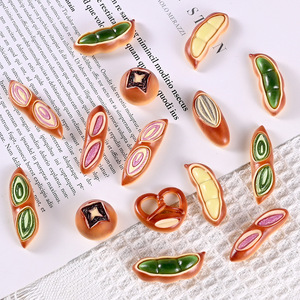 ขอ<span class=keywords><strong>ง</strong></span>เล่นอาหารจำลองขนาดเล็<span class=keywords><strong>ก</strong></span>: แป้งขนมปังบาแกตต์อัลคาไลน์ อุปกรณ์เสริม DIY สำหรับทำเค้ก ตกแต่งโต๊ะบ้านตุ๊กตา - Product Image 2