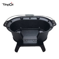 Barbecue portable en fonte pour extérieur, idéal pour le camping et les pique-niques – OEM/ODM