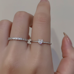 Wholesale Trending Vintage Gothic Fashion <b>Couple</b> <b>Rings</b> Adjustable Opening Eye-Inlay with Moon Heart Flower Zircon Hot Sale - Product Image 2