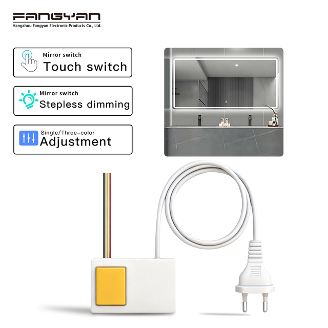 Wholesale 12V 12W Touch Switch With Built-In Driver One Color/CCT Memory Intelligent Mirror Touch Sensor Switch for Led Lights