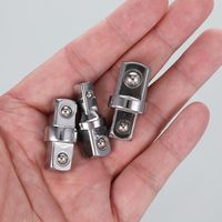 3 adaptateurs de douilles carrées 1/2" 1/4" 3/8", jeu d'adaptateurs de douilles carrées pour clé à cliquet, douilles carrées externes à double tête