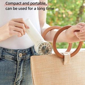 Mini-ventilateur portable USB pliable et rechargeable avec cordon pour l'été - Product Image 3