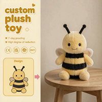 Peluche personnalisée Abeille – Animal en peluche sur mesure, adorable abeille inspirée de votre dessin, design IA, cadeau doux et mignon, décoration Kawaii pour la maison