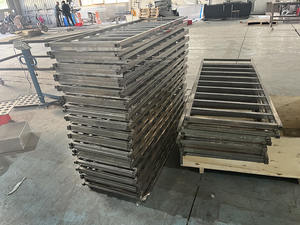 Chariot à plateaux alimentaires industriel pour boulangeries |   Étagère à pâte à pizza et support de séchage en métal pour l'art - Product Image 3