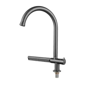 Novo chuveiro torneira Single-hole casa universal design sus304 temperatura ajustável chuva queda cozinha faucet