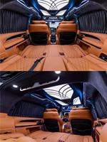 Kit de conversion intérieure de fourgonnette : Sièges de luxe style fourgonnette avec toit à écran tactile et conversion de salon arrière exécutif pour Sprinter MPVs.