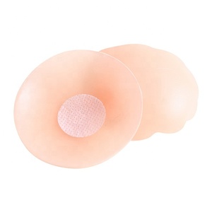 Forma redonda y forma de flor espalda descubierta reutilizable invisible levantamiento de senos adhesivo silicona sujetadores pezón cubierta para mujeres - Product Image 2