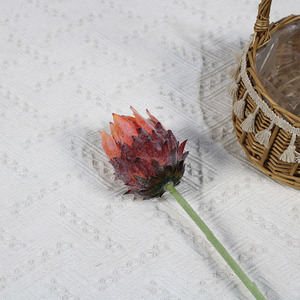 Flores Artificiales de Seda - Arranques Florales de Estilo Europeo con Cardo Nórdico y Cardo Pluma para Decoración del Hogar - Product Image 3