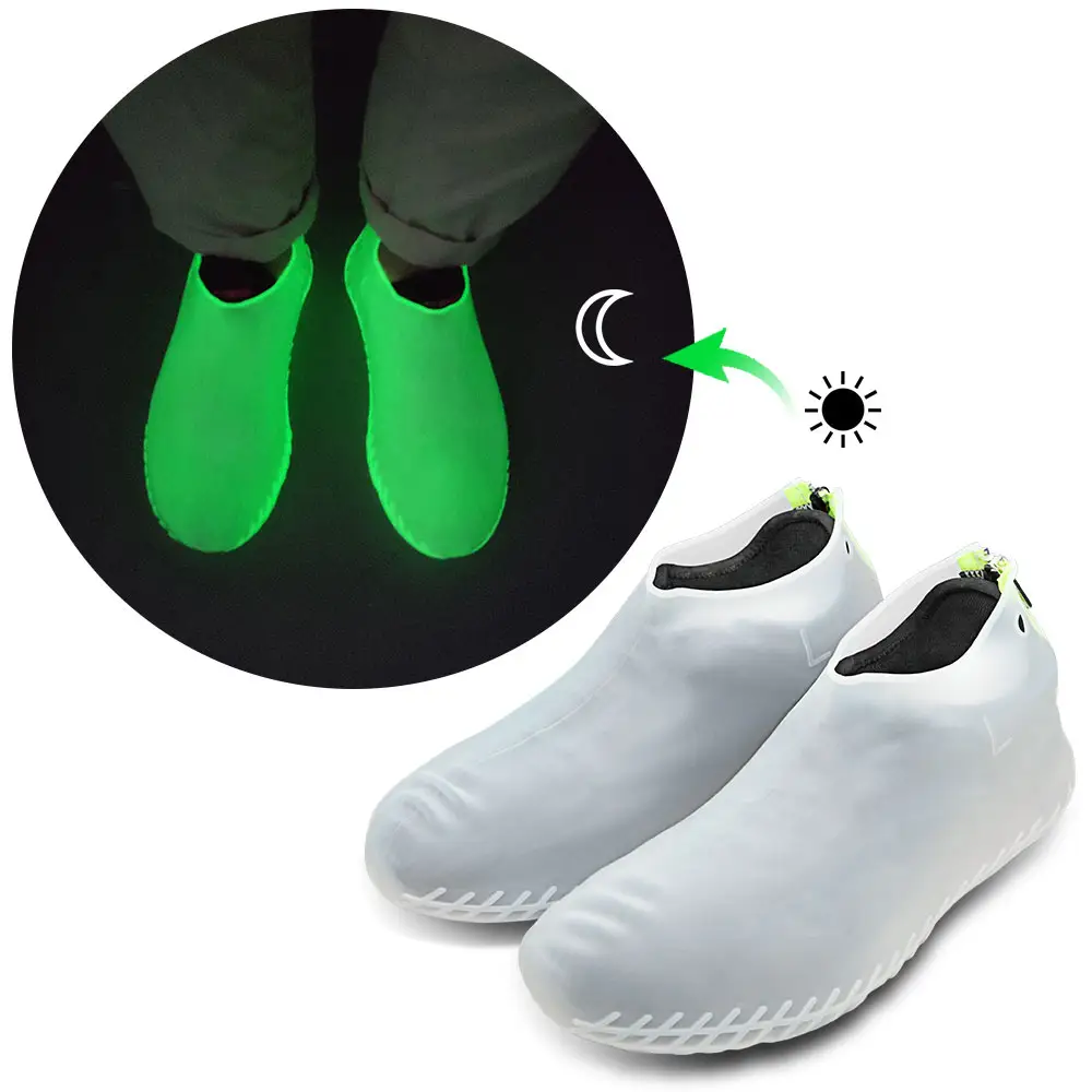 남여 공용 재사용 신발 보호대 방수 미끄럼 방지 방수 비 실리콘 신발 커버