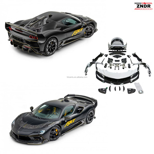 ชุดแต่งคาร์บอนไฟเบอร์แห้งสำหรับ Ferrari SF90 รุ่น SF90 MSY-style คาร์บอนไฟเบอร์แห้งสำหรับกันชนหน้าและหลัง ดิฟฟิวเซอร์ และฝากระโปรง - Product Image 1