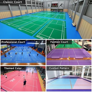 Tapete de Vinilo PVC Removible Certificado por la BWF para Cancha de Bádminton, Absorción de Impactos, Impermeable, 5 Años de Garantía, Piso Deportivo para Interiores - Product Image 3