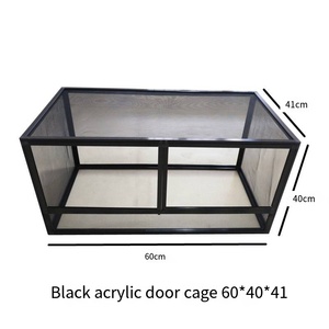 <span class=keywords><strong>PAYI</strong></span> cage d'escalade pour animaux de compagnie cage à mailles horizontales boîte d'alimentation caméléon en alliage d'aluminium - Product Image 5