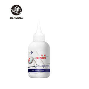 Reforma de azulejos, relleno impermeable, hueco de azulejo dorado, reparación de lechada de reparación blanca <span class=keywords><strong>y</strong></span> gris para baño, sala de estar, suelo, juego de herramientas de 150ml (dorado) - Product Image 1