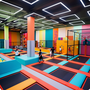 Parc de trampolines intérieur haute performance - Prix usine - Zone de saut multifonctionnelle, fosse à mousse <span class=keywords><strong>et</strong></span> zone de <span class=keywords><strong>dunk</strong></span> professionnelle - Product Image 2