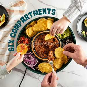 Kit de service pour fête Taco Tuesday, comprenant un réchaud de 30 oz, 4 supports à tacos et un plateau rotatif amovible, pour la préparation de tacos lors de <span class=keywords><strong>soir</strong></span>ées. - Product Image 6