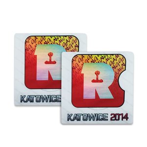 Custom Holographic Diamond Fragments Label <b>Sticker</b> logo - Product Image 4