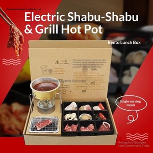 <span class=keywords><strong>Set</strong></span> <span class=keywords><strong>Pranzo</strong></span> Portatile Monouso con Griglia BBQ Integrata a Carbone per Viaggi e Attività all'Aperto - Product Image 4