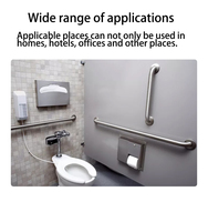Salle de bains en acier douche sécurité main courante Support douches Handicap Rails en acier inoxydable barre d'appui