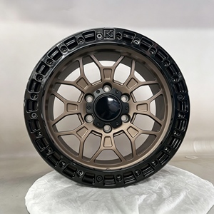 Jantes de 15, 16, 17, 18, 19, <span class=keywords><strong>20</strong></span>, 21, 22, 23, 24, 25, 26 pouces, design Beadlock, bronze mat avec bord noir, jantes forgées pour Honda Pilot - Product Image 2