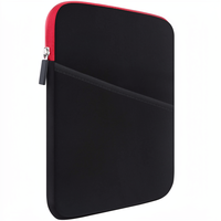 Étui en caoutchouc Lacdo pour tablette iPad Pro 10,5 pouces, sac de protection rouge