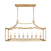 Yihao personnalisé moderne luxe suspension intérieur lustre rectangulaire hauteur réglable Vintage plafonnier E12 personnalisé moderne