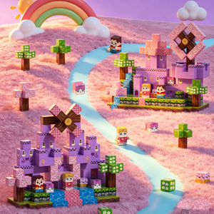 CAYI Mon Monde Blocs <span class=keywords><strong>de</strong></span> Construction 100 Pièces Château <span class=keywords><strong>de</strong></span> Princesse Créatif DIY Cubes <span class=keywords><strong>de</strong></span> Construction 2cm Ensemble <span class=keywords><strong>de</strong></span> Blocs <span class=keywords><strong>de</strong></span> Construction 3D Jouets pour Enfants Cadeau - Product Image 4