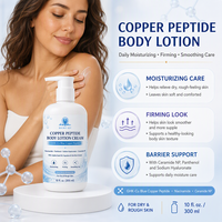 Crème Corporelle Raffermissante au Cuivre et Peptides, Squalane, Extrait de Son d'Avoine, Lissante et Adoucissante pour la Peau, Vente en Gros, Développement de Logo Personnalisé