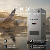Système de stockage d'énergie domestique tout-en-un 261l 5kW 10kWh LiFePO4 avec onduleur intégré double MPPT 8000 cycles IP65 ESS portable 51.2V