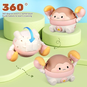 Juguete eléctrico de mono espacial con control de voz táctil, luz de inducción, música, mono rodante para gatear y entrenamiento de cabeza para bebés - Product Image 3