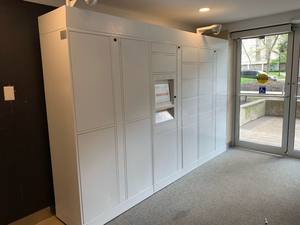 Sortie d'usine casier intelligent SDK API solution d'espace de stockage de livres <span class=keywords><strong>colis</strong></span> intelligent boîte AI armoire de gymnastique kiosque de livraison express - Product Image 6