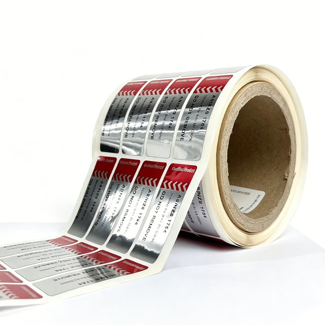 Custom Printed Tamperproof  Security Seal Self-Adhesive Anti-counterfeit Sticker Label for Consumer Electronics