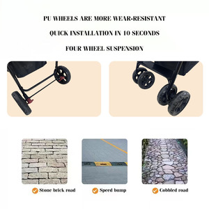 <span class=keywords><strong>Poussette</strong></span> de voyage <span class=keywords><strong>pour</strong></span> animaux de compagnie JXB, adaptée aux petits et moyens animaux, pliable et portable, <span class=keywords><strong>poussette</strong></span> universelle - Product Image 6
