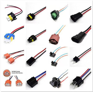 H1 <span class=keywords><strong>H4</strong></span> H7 H11 HB3 HB4 faro portalámparas de cerámica enchufe conector de lámpara extensión cable automotriz - Product Image 3