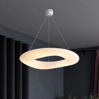 Minimaliste Salon Chambre Hôtel Lumière Circulaire Donut Led Anneau Lustre Pendentif Lumière Maison