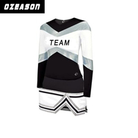 Uniformes de pom-pom girl personnalisés par sublimation avec strass à la mode OEM Vente en gros 2 pièces uniformes de pom-pom girl Danse pour femmes