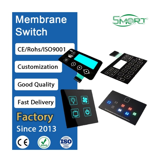 Smart Electronics Capacitive Touch Membrane Switch LED Touch Panel Numeric Keypads for Telecommunication Equipment Control Panel