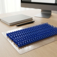 Papelería de Oficina y Escolar, Hojas de PVC para Cuadernos, Carpeta Espiral de Plástico de 21 Anillos, Tamaño A4, 10 mm