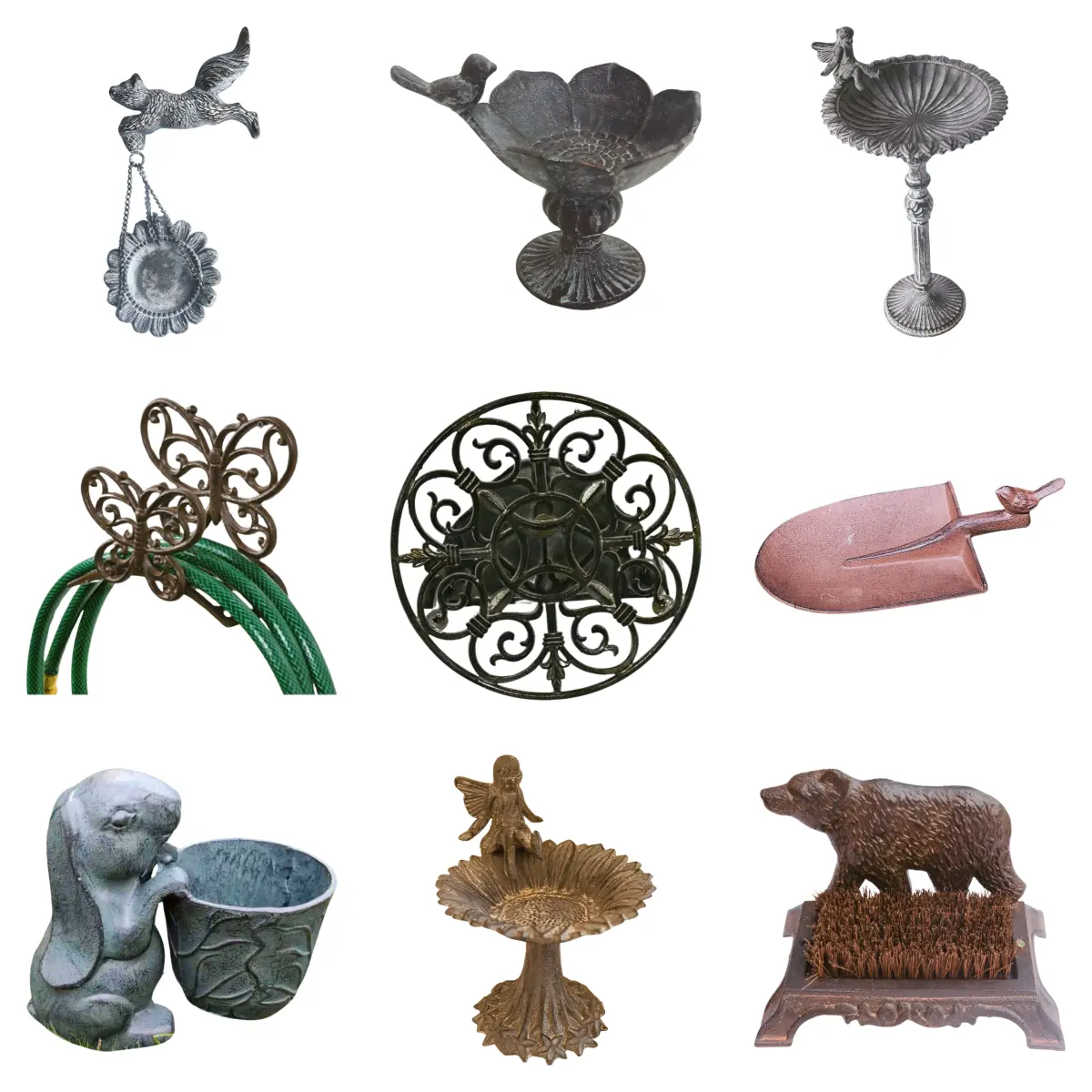 ISO IATF Factory Priced Cast Iron Flower Stand Custom Metal Crafts Processing Garden Supplies Casting Services