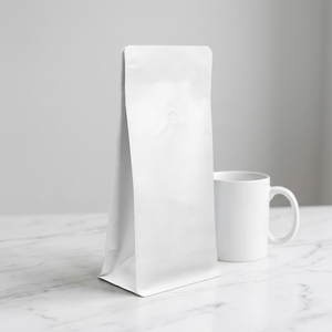 Resealable Coffee Bean Bags with Valve Moisture Proof Zipper Eco Laminated Flat Bottom Bags Glossy Stand up Pouch Custom Printed - Product Image 4