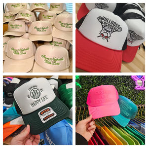 OEM personalizado <span class=keywords><strong>OTTO</strong></span> Deportes Gorras de camionero de alta calidad de 5 paneles de espuma de cuerda 3D de impresión de malla trasera Sombreros de camionero - Product Image 3