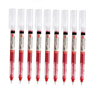Simple Straight Liquid Gel Ink <b>Pen</b> Custom Quick Dry 0.5mm Large Capacity Office Signature <b>Pen</b> - Product Image 6