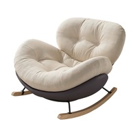 Fauteuil inclinable individuel à bascule, structure métallique moderne, revêtement en tissu, mobilier de salon, chaise longue de détente, Chine en ligne