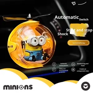 Ambientador de <span class=keywords><strong>Coche</strong></span> de Lujo con Diseño de Dibujos Animados, Clip de Ventilación de Fragancia de Plástico Sólido, Gel Ambientador con Diseño de Minions, Hello Kitty y Teddy - Product Image 2