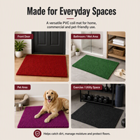 Waterproof Anti-Slip Modern PVC Carpet Rugs Easy Clean Washable Machine Made Durable for Outdoor Patio Commercial Use Wholesale