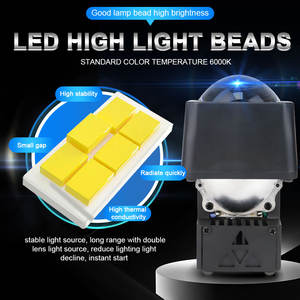 Lente de Proyector para Auto K226, Faro LED Bifocal Mini de 1.5 Pulgadas, 50W-60W, H4, Ajuste Universal, 12V, 5000 Lúmenes, 6000K, Faro Delantero para Auto - Product Image 6