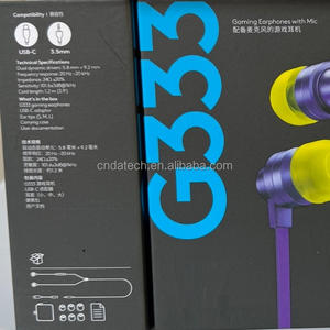 Casque <span class=keywords><strong>de</strong></span> jeu <span class=keywords><strong>filaire</strong></span> intra-auriculaire étanche G333 avec micro, commandes <span class=keywords><strong>de</strong></span> volume, réduction <span class=keywords><strong>de</strong></span> <span class=keywords><strong>bruit</strong></span>, écouteurs intra-auriculaires pour Logitech - Product Image 4